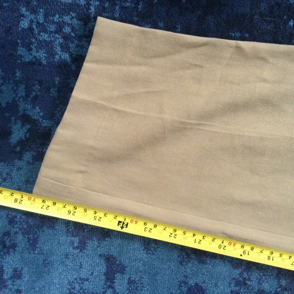 Promod UK Dress Pants Trousers Beige Linen Blend Camel Flowy Ankle 32 Waist - Picture 11 of 14